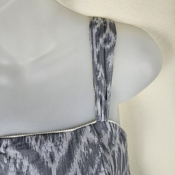 Calvin Klein Sleeveless Maxi Sundress Smocked Ruffle Bow Tie Back Cottage Size S - Picture 6 of 16